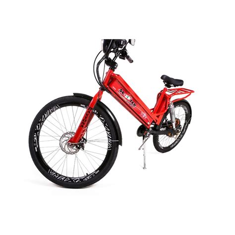 Bicicleta Elétrica Scooter Brasil 800W Aro 26 Garfo Fixo Suspensão