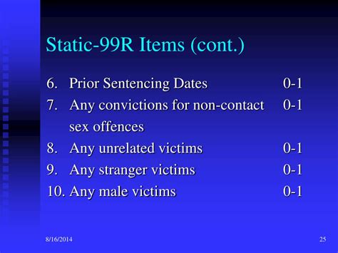 Ppt The Static R Saratso State Authorized Risk Assessment Tool For Sex Offenders
