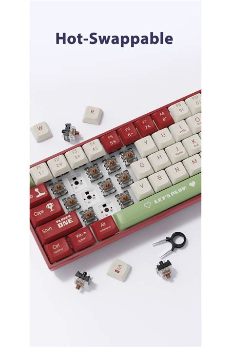 Ajazz Ak680 Kahverengi Switch Hot swap Kablolu Mekanik Oyuncu Gaming Klavye Fiyatı Yorumları