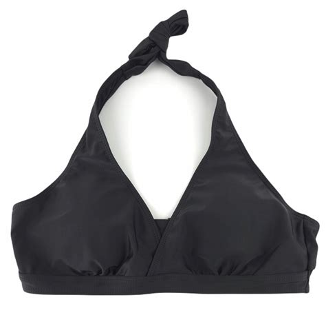 Czarna góra od stroju kąpielowego bikini na szyje podwójne zapięcie XL Allegro pl