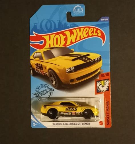 Hot Wheels 18 Dodge Challenger SRT Demon 234 250 Muscle Mania 10 10 Dodge Challenger Srt
