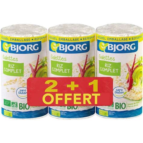 Galette De Riz Complet Bio Bjorg Offre Speciale Offert X