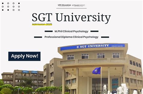 SGT University M.Phil Clinical Psychology Admission 2025 - UPS Education