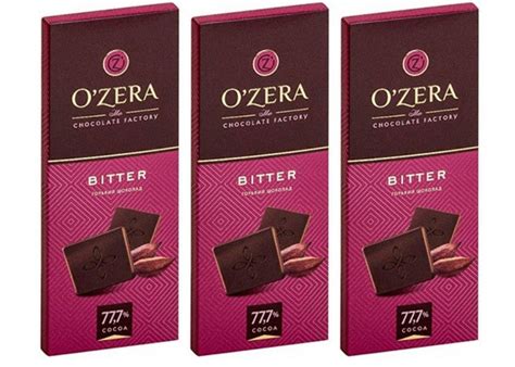 Шоколад горький Bitter марки "Ozera", 3 шт по 90 г - купить с доставкой ...