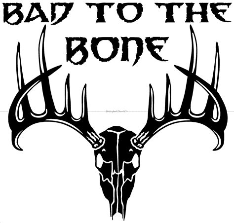 Deer Skull Hunting Decal