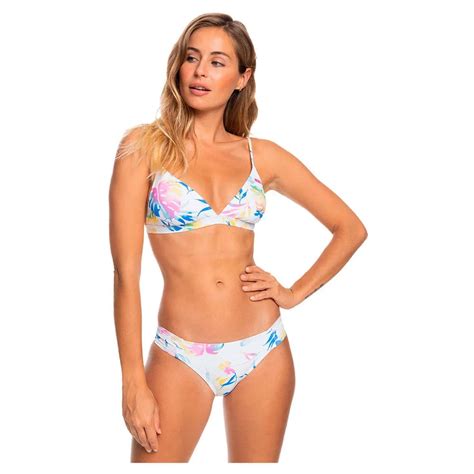 Roxy Side Beach Classics Fx Triangle Bikini White Dressinn