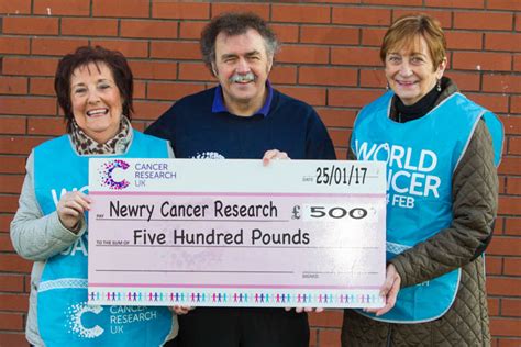 Newryie Cheques For Newry Cancer Research