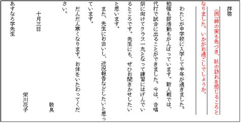 手紙の書き方2 答え・解説