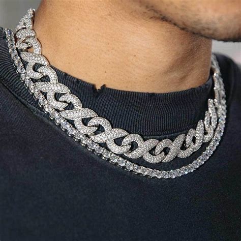 Hip Hop Jewelry 15mm Gold Plated Iced Out Cz Cuban Link Chain Necklace