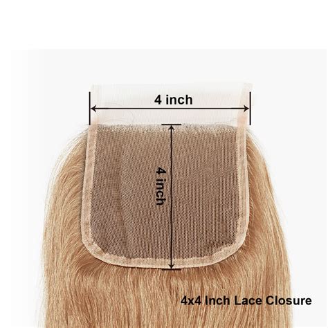 27 Color Honey Blonde Brazilian Straight Hair 3 Bundles With Closure Wiggins Hair