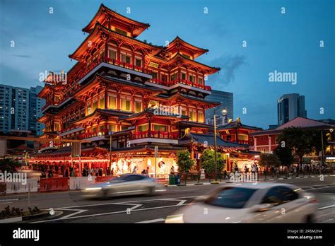 Exterior Of Buddha Tooth Relic Temple Chinatown Central Area