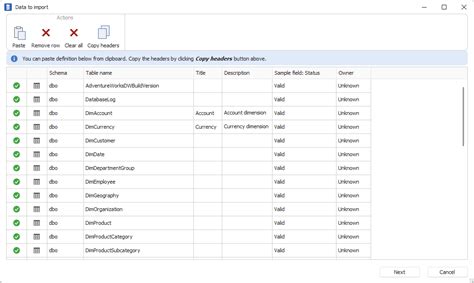 Importing Descriptions Manually Dataedo Documentation