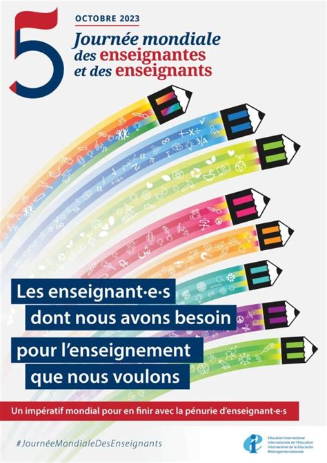 Journée mondiale des enseignantes et des enseignants 2023 CSSDN