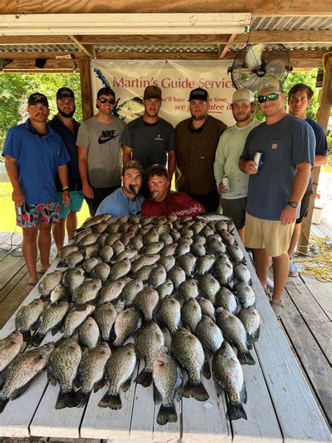 Guided Crappie Fishing Charters Martins Guide Service