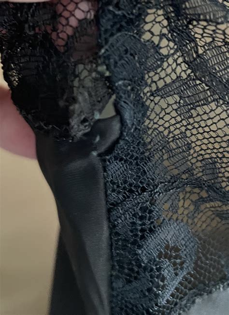 TLC Vintage 1950's Lady Lynne Sexy Black Satin Full Slip 34 : Pink Girl