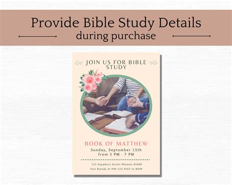 Bible Study Invitation Digital and Printable Three Different | Etsy