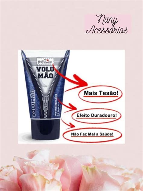 Volumão Gel Lubrificante Masculino 25G Hot Flowers Lubrificante Íntimo Magazine Luiza