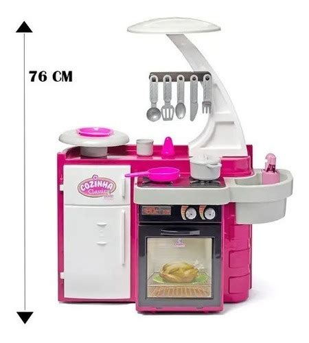 Cozinha Infantil Classic Fogão Pia Geladeira Cotiplás Parcelamento