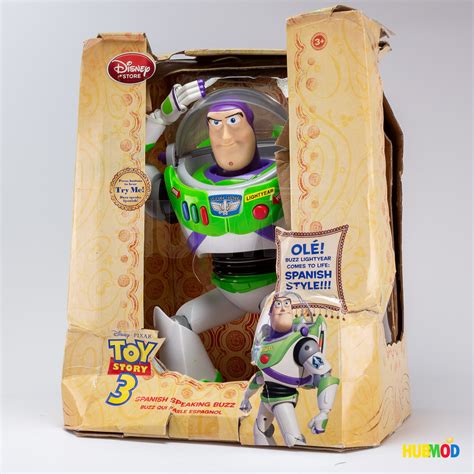 Rare Disney Toy Story 3 English Spanish Talking Buzz Lightyear