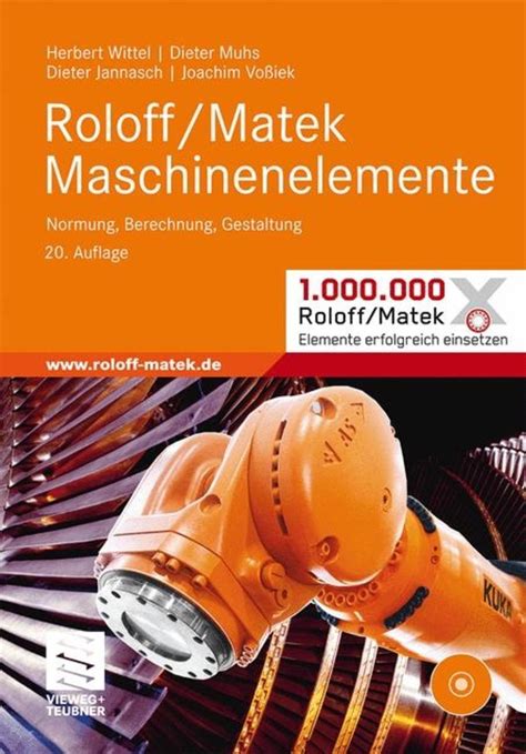 Roloff Matek Maschinenelemente Von Joachim Vossiek Buch