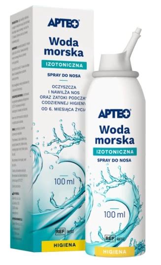 Spray Do Nosa Woda Morska Dzieci Doros Ych Ml Ekopteka Pl