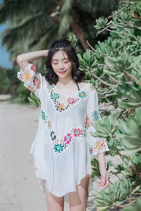 Jual White Boho Outer Bikini Outer Dress Pantai Bra Luaran Bikini Wanita Di Seller Sangninja