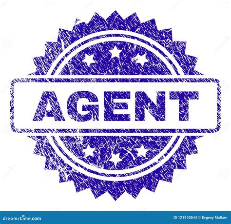 Scratched AGENT Stamp Seal Stock Vector Illustration Of Investigation