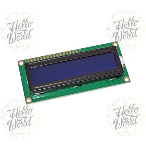 Display Lcd 2x16 Fondo Azul Hello World Electronics