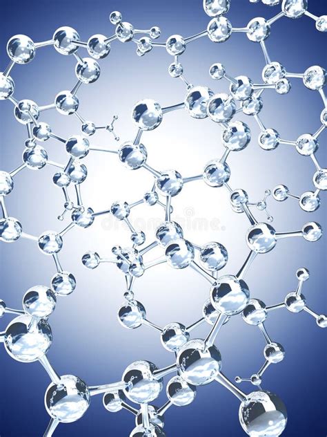 Abstract Molecular Structure Stock Illustration Illustration Of Glass Technology 46158651