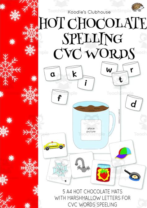 Hot Chocolate Spelling CVC Words By Teach Simple