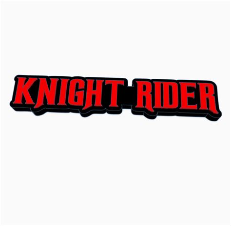 Stl File Knight Rider Logo Display By Maniacmancave3d 👾・3d Printing