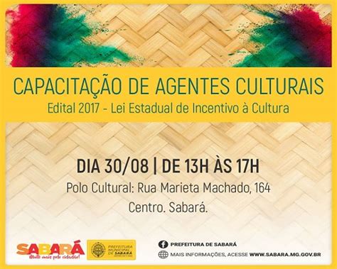 Capacita O De Agentes Culturais Prefeitura De Sabar