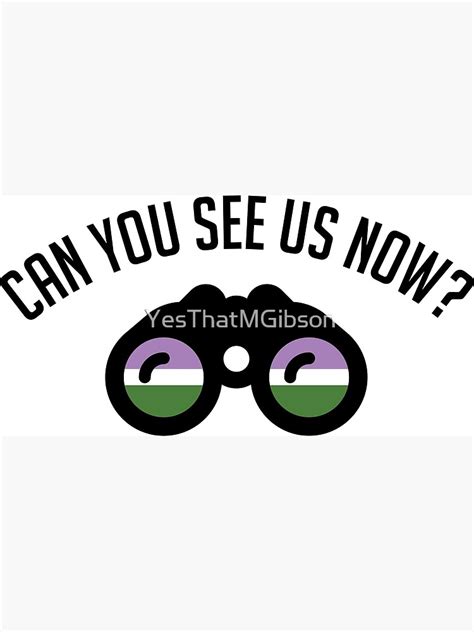"Can You See Us? : Genderqueer Pride Flag" Poster by YesThatMGibson ...