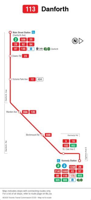 Toronto Transit Commission route 113 'Danforth' - CPTDB Wiki