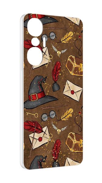 Чехол бампер MyPads для Infinix Hot 20S с рисунком гарри поттер вайб противоударный