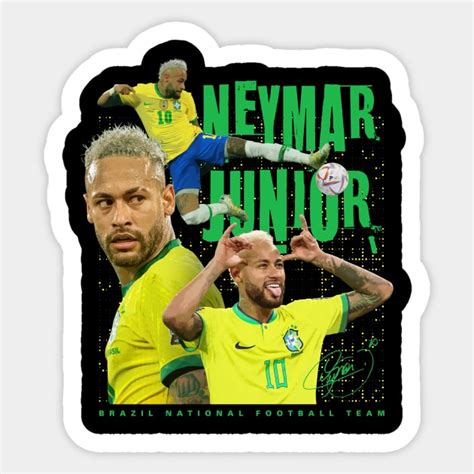 Neymar Jr Neymar Jr Brazil Football Team Sticker Teepublic