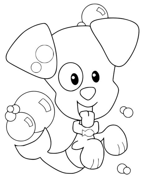 Bubble Puppy Coloring Page - Funny Coloring Pages