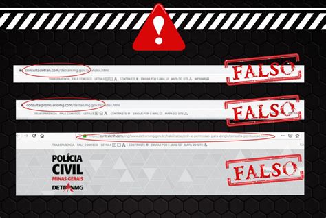 Pol Cia Civil Alerta Sobre Sites Falsos Utilizando O Nome Do Detran Mg