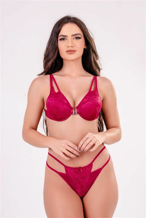 Comprar Conjunto De Lingerie Em Renda Bojo A Partir De R