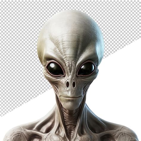 Premium Psd Psd Alien Face On Transparent Background