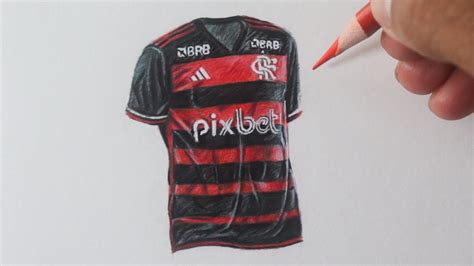 Foto De Desenho Com A Camisa Do Flamengo - Como desenhar a camisa do Flamengo PASSO A PASSO narrado - YouTube
