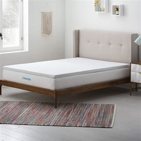 Linenspa Surmatelas en mousse à mémoire de forme infusée de gel de 5