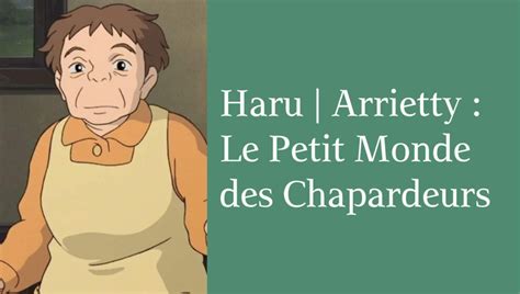Haru Arrietty Le Petit Monde Des Chapardeurs Ghibli Shop