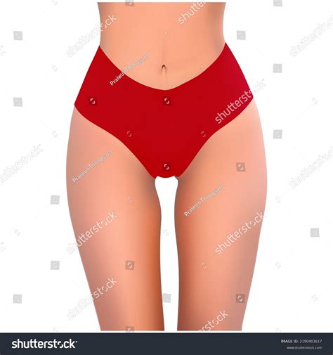 Beautiful Woman Red Bikini On White Stock Vector Royalty Free Shutterstock