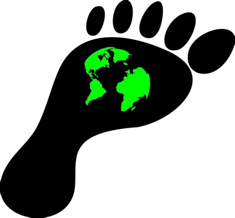 Ecological Footprint Of Mankind On The Planet Stock Vector Image By