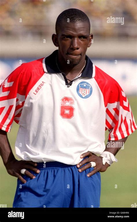 Soccer African Nations Cup Mali 2002 Group Mali Liberia Hi Res Stock