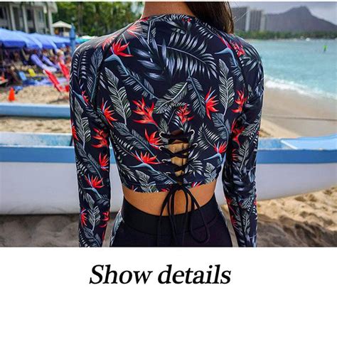 Có sẵn đồ bơi bikini mảnh dài tay cột dây lưng sexy phối hoạ tiết hoa xanh quần cạp cao trẻ