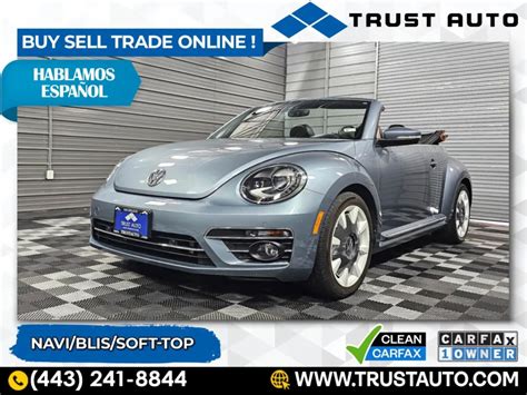 Used Volkswagen Beetle Final Edition Sel Soft Top Convertible For