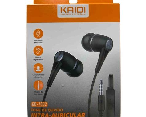 Fone De Ouvido Intra Auricular P Mini Est Reo Kaidi Kd Kd