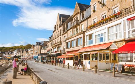 Street of Restaurants in Cancale Editorial Stock Photo - Image of ...